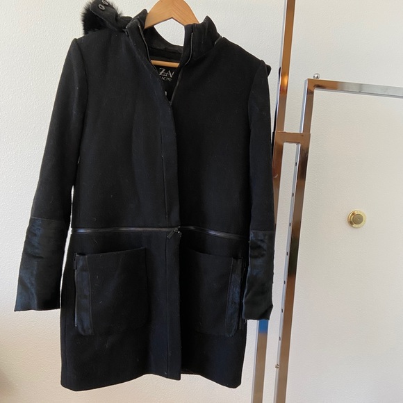 Zac Zac Posen Black Coat Convertible - Picture 2 of 7